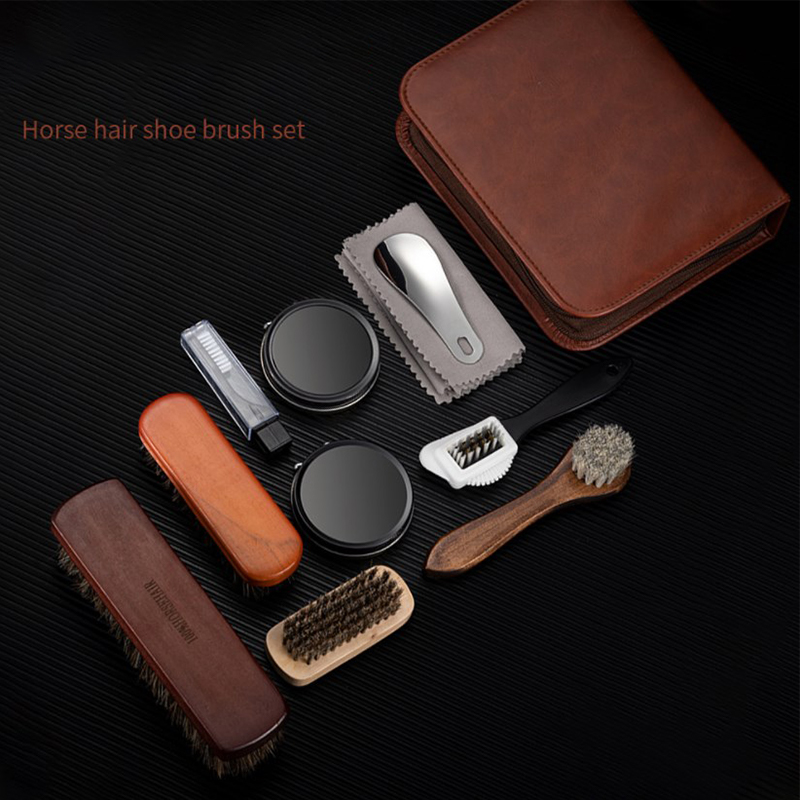 Ensemble de brosses à chaussur - Leather Shoe Polish avis et prix